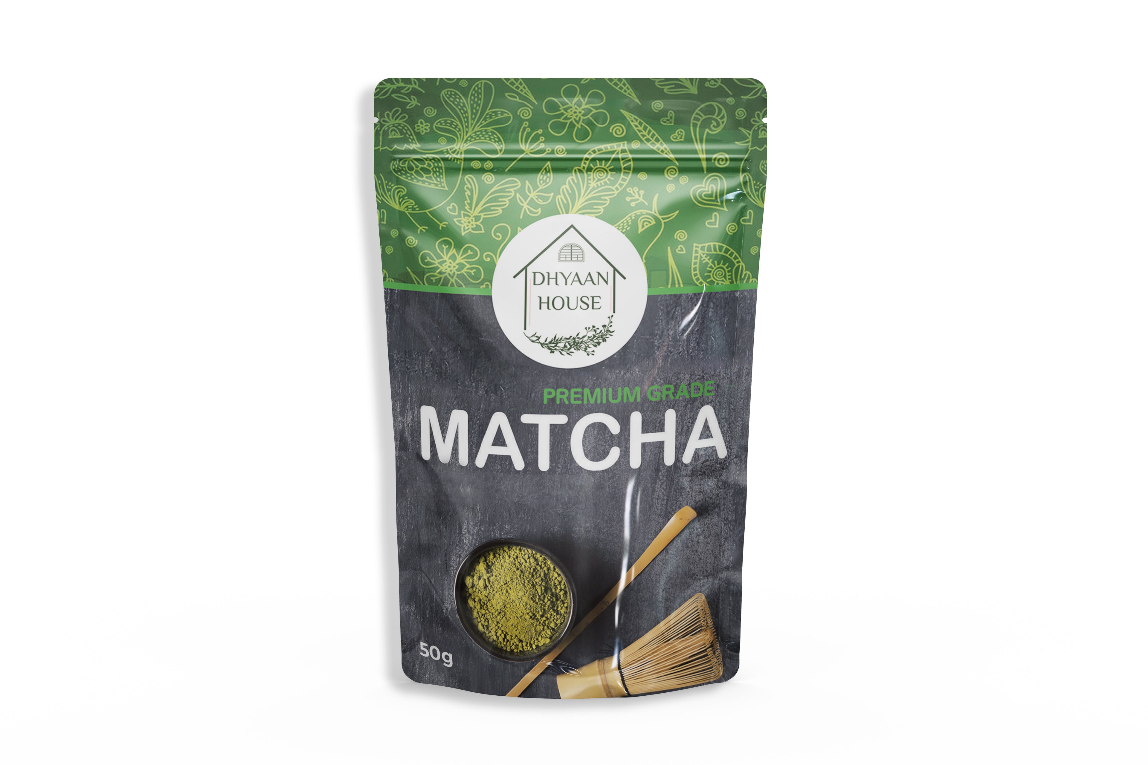 Pure Matcha Green Tea Powder Premium Grade - 50 gm